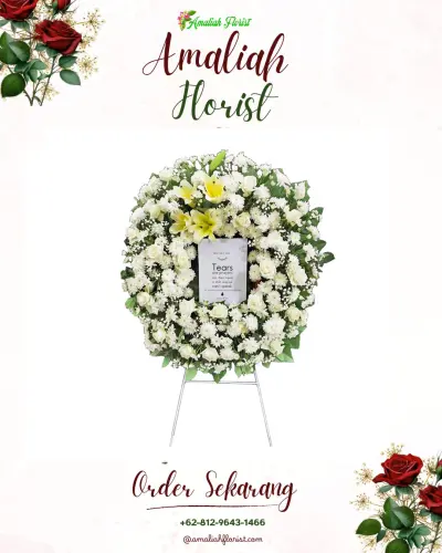 Krans Bunga Duka Cita di Samplangan