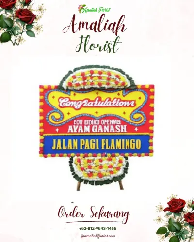 Bunga Papan Congratulation di Samplangan